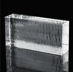 Clear Stained Glass Bricks Crystal Hot Fused Architectural Solid