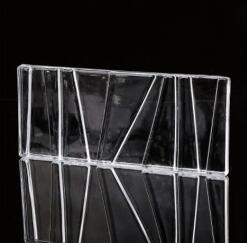 7x7 8 X 8 Crystal Glass Block Bathroom Wall Clear Gentle Wavy Glass Block